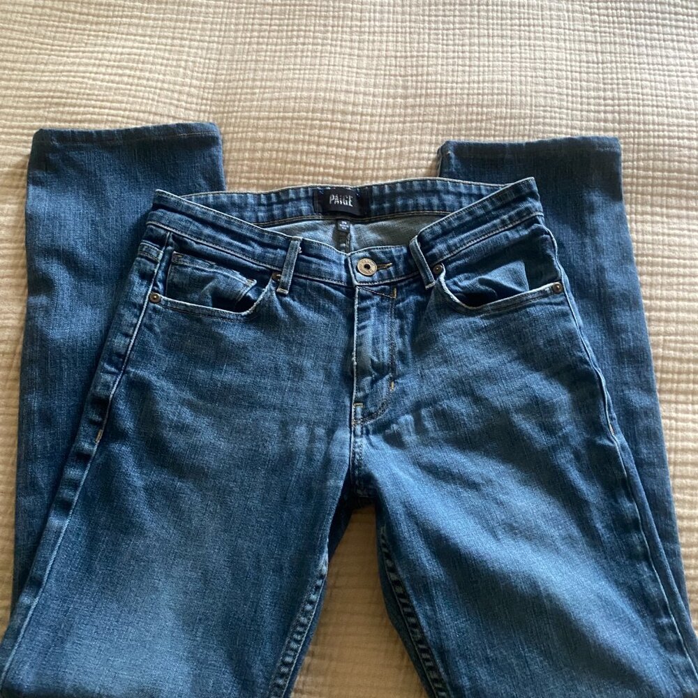 PAIGE Jeans Normandie Straight Sz 29 Medium Wash Casual Preppy Faded